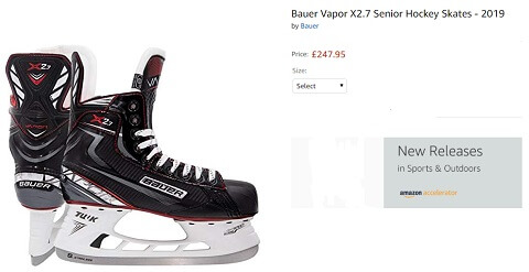 bauer vapor x2.7 senior ice hockey skates