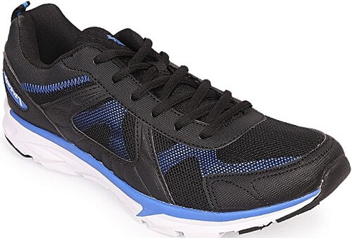 Apex Sprint Black Artificial Leather Running Sneaker For Men