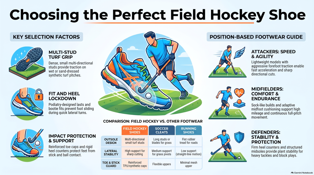 Field Hockey Shoes for School and College Players in the USA