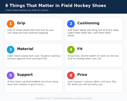 The 6 Features That Actually Matter When Buying Field Hockey Shoes