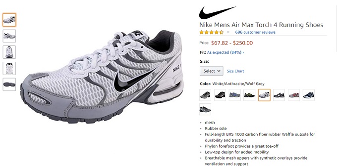 nike air max torch 4 running shoes