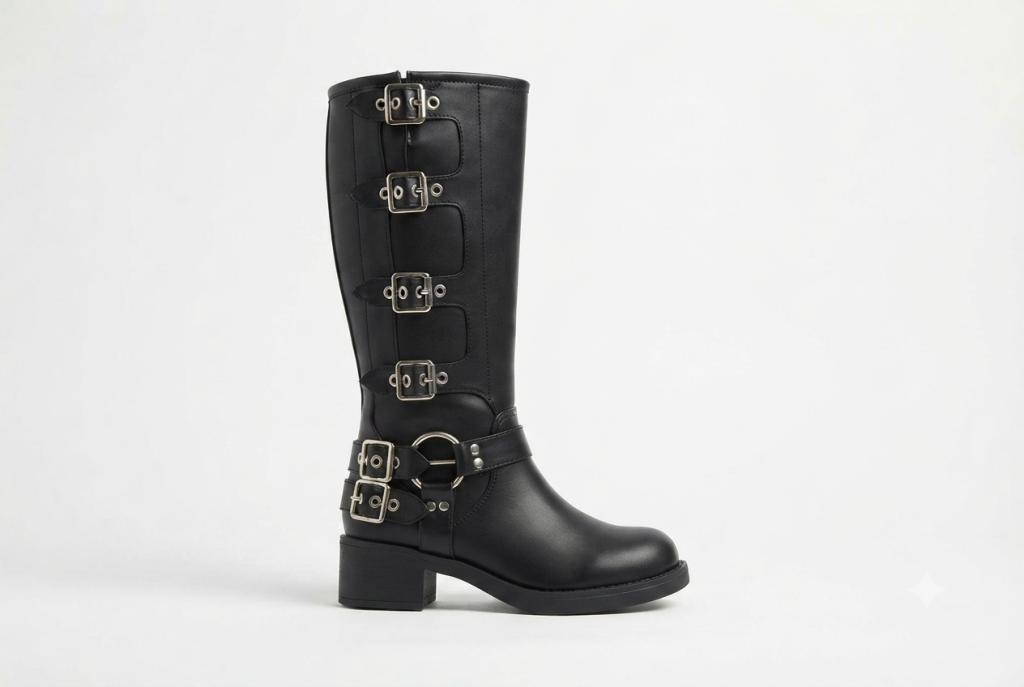 Knee-High Leather Boots