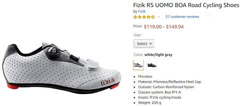 fizik r5 uomo boa road cycling shoes