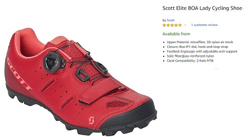 scott elite boa women cycling shoe