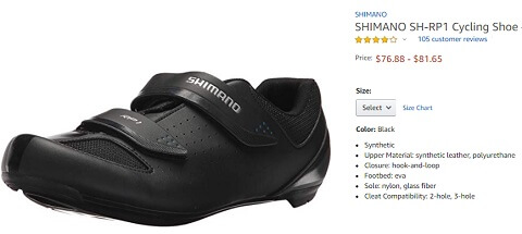 shimano sh rp1 for mens beginner