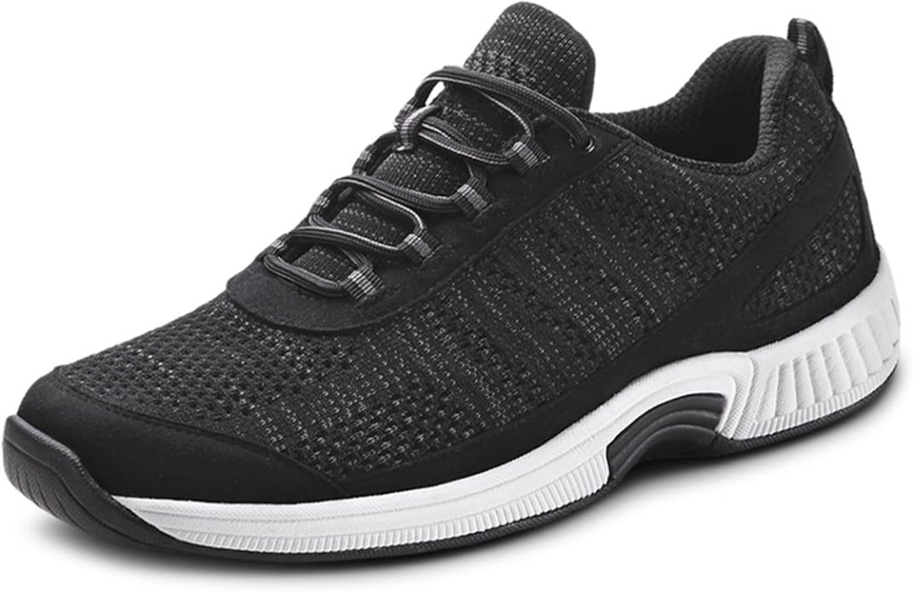 Orthofeet Men's Orthopedic Lava Stretch Breathable Walking Sneaker for Plantar Fasciities